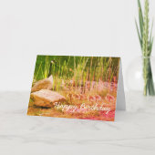 カナダグースファミリー自然アート誕生日カード カード (正面)