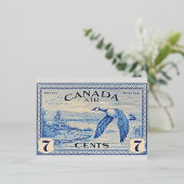 カナダグースフォイルのポストカード 箔シーズンポストカード (立ち正面)