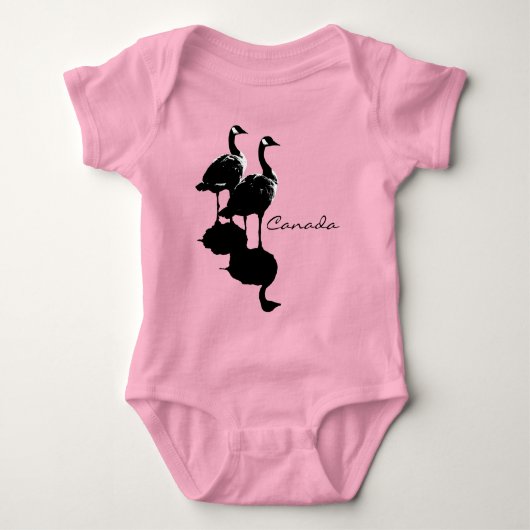 カナダグースベビージャンパー&ベビーカナダギフト ベビーボディスーツ (正面)