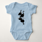 カナダグースベビーワンピースカナダクリーパーカスタム ベビーボディスーツ (正面)