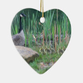 カナダグースベビー動物オーナメント セラミックオーナメント (右)