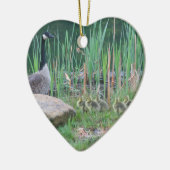 カナダグースベビー動物オーナメント セラミックオーナメント (左)