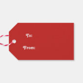 カナダグースポーイングサンタハットホリデイ ギフトタグ (裏面横)