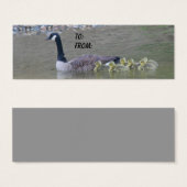 カナダグースママベビー自然ギフトラベル (正面&裏面)