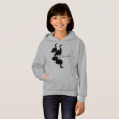 カナダグースマリーキッズワイシャツフード付きスウェットシャツ (正面フル)