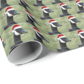 カナダグースレッドサンタハットホリデー ラッピングペーパー (ロールコーナー)