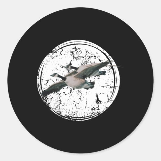 カナダグース狩りグース狩り ラウンドシール (正面)