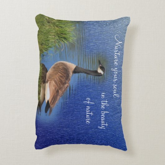 カナダグース美しいの自然 アクセントクッション (裏面(縦))