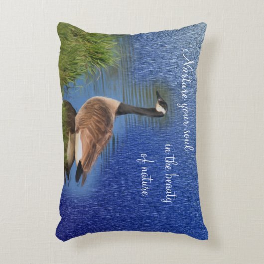 カナダグース美しいの自然 アクセントクッション (正面(垂直))