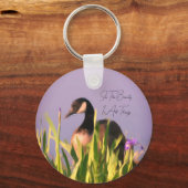 カナダグース美しい 感動的 キーホルダー (裏面)