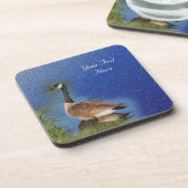 カナダグース自然アートコースターセット コースター (左側)