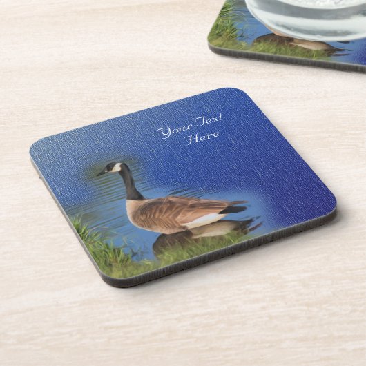 カナダグース自然アートコースターセット コースター (左側)