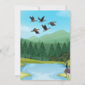 カナダグース誕生日招待状 招待状 (裏面)