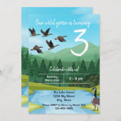 カナダグース誕生日招待状 招待状 (正面/裏面)