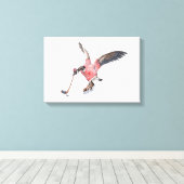 カナダグース遊ホッケー キャンバスプリント (インサイチュ (ウッドフロア))