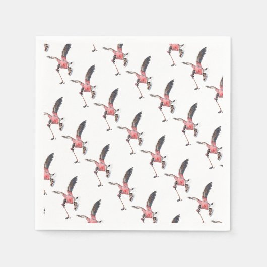 カナダグース遊ホッケー スタンダードカクテルナプキン (正面)