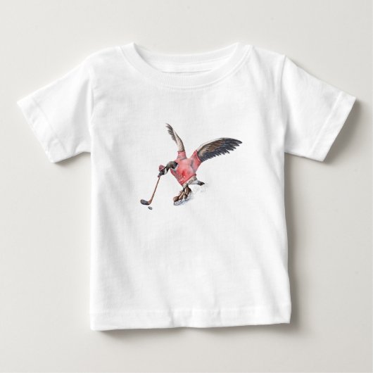 カナダグース遊ホッケー ベビーTシャツ (正面)