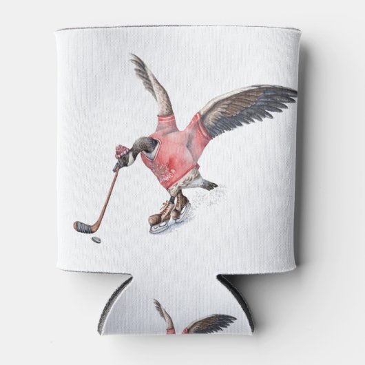 カナダグース遊ホッケー 缶クーラー (正面)