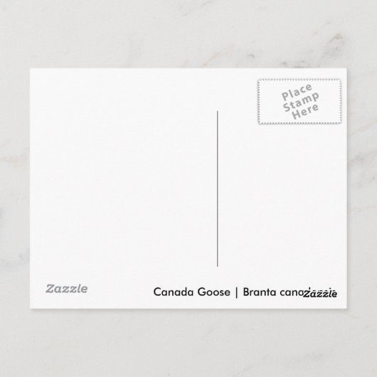 カナダグース ポストカード (裏面)