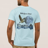 カナダグース、ムーンおもしろい&マウンテンズTシャツ Tシャツ (裏面)