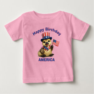 カナダグース(4D)愛国心あふれる子供用Tシャツ ベビーTシャツ