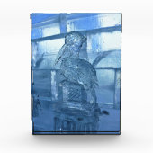 カナダケベック州ペリカン氷像 フォトブロック (正面)