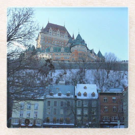 カナダケベック旧ケベックシティ ガラスコースター (正面)