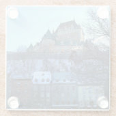 カナダケベック旧ケベックシティ ガラスコースター (裏面)