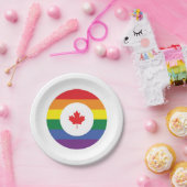 カナダゲイプライド ペーパープレート (パーティー)