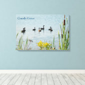 カナダゲーゼとカタテール キャンバスプリント (インサイチュ (ウッドフロア))