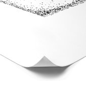 カナダゲ飛んでいるーズペンとインクスケッチ ポスター (角)