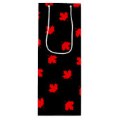 カナダコテージメープルリーフ ワインギフトバッグ (正面)