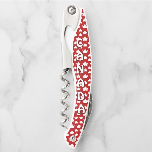 カナダコルクカスタムスクリューボトルオープナー ソムリエナイフ (正面)