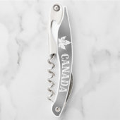 カナダコルクカスタムスクリューボトルオープナー ソムリエナイフ (正面)