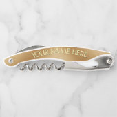 カナダコルクスクリュー金ゴールドカナダカスタムボトルオープナー ソムリエナイフ (裏面)