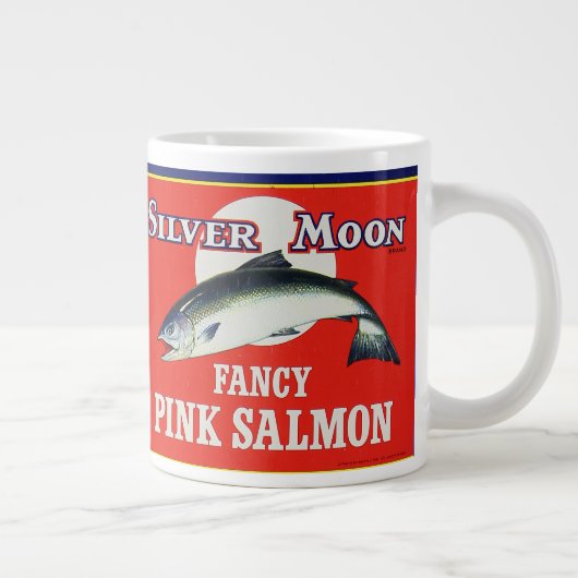 カナダサケ缶詰のサケラベル ジャンボコーヒーマグカップ (右)