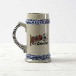 カナダサッカーのファンへ ビールジョッキ