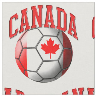 カナダサッカーボール国旗 ファブリック