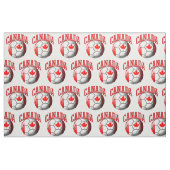 カナダサッカーボール国旗 ファブリック (ファットクウォーター)