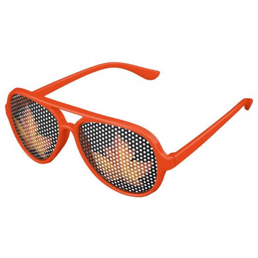 カナダサングラスおもしろいカナダお土産コスチュームプレゼント アビエーターサングラス (アングル)