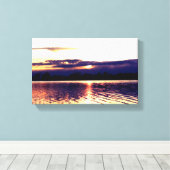 カナダサンセット キャンバスプリント (インサイチュ (ウッドフロア))