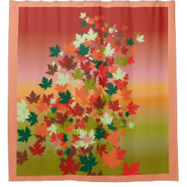 カナダサンセット シャワーカーテン