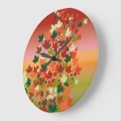 カナダサンセット ラージ壁時計 (傾斜)
