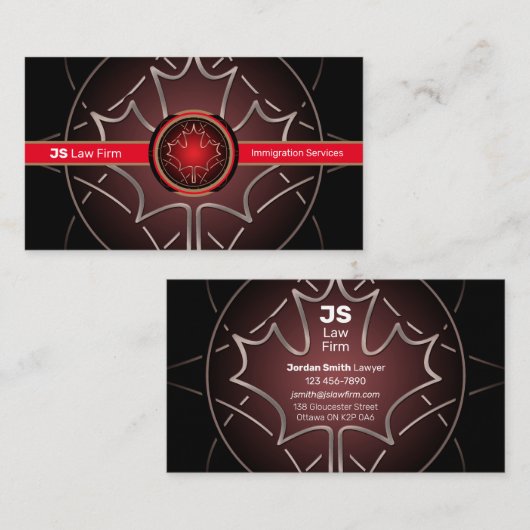 カナダサービス名刺 名刺 (正面/裏面)