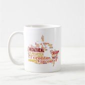 カナダシティズワードアート コーヒーマグカップ (左)