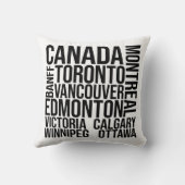 カナダシティズワードアート – トロントトラベル クッション (裏面)
