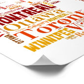 カナダシティズワードアート ポスター (角)