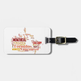 カナダシティズワードアート ラゲッジタグ