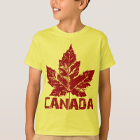 カナダシャツキッズカナダオーガニックお土産シャツ