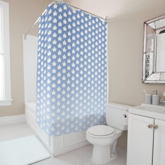 カナダシャワーカーテンカナダメープルリーフデコール シャワーカーテン (インサイチュ)